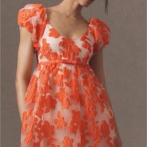 Anthroplogie Floral Embroidered Dress